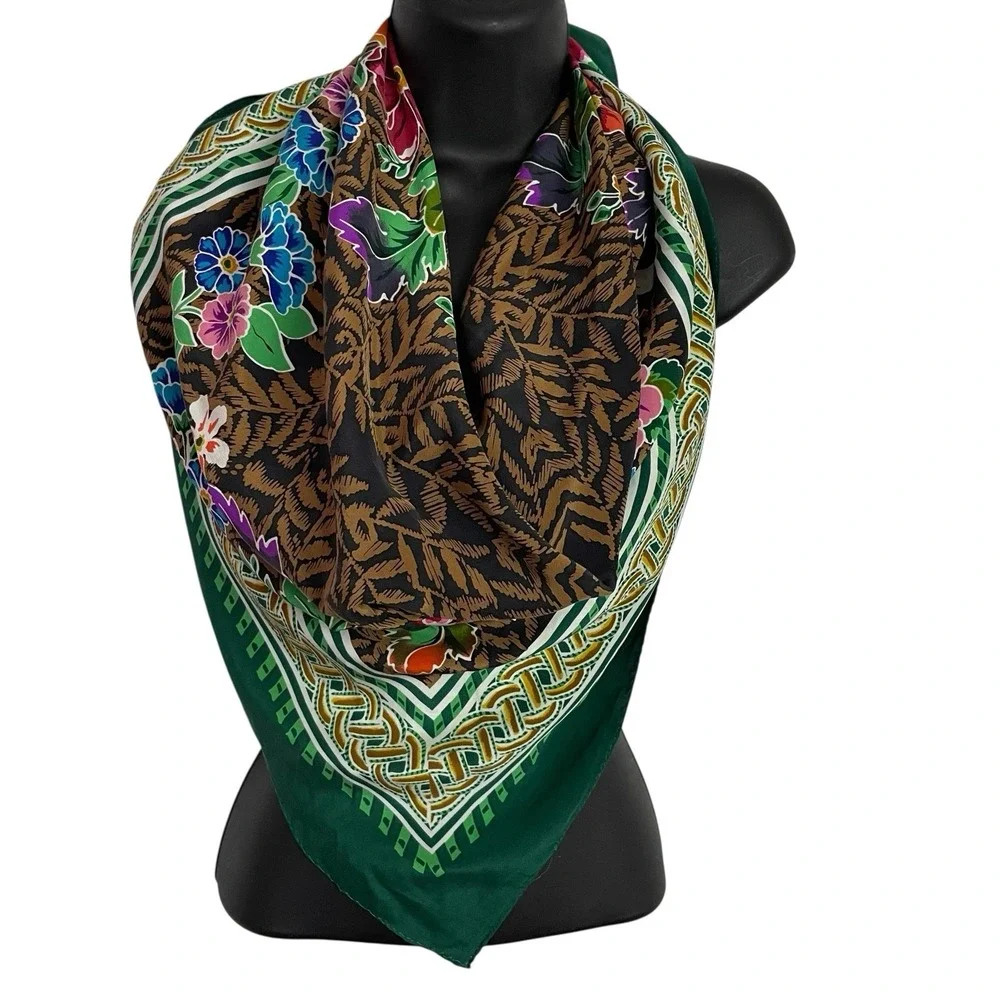 Vtg Rickie Freeman for Teri Jon Silk‎ Scarf 40